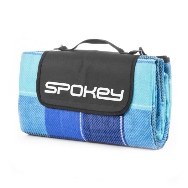 Picknickdeken blauw 150x180 cm waterdicht - Spokey PICNIC FLANNEL