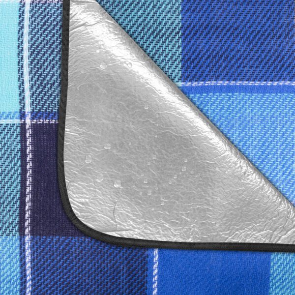 Picknickdeken blauw 150x180 cm waterdicht - Spokey PICNIC FLANNEL