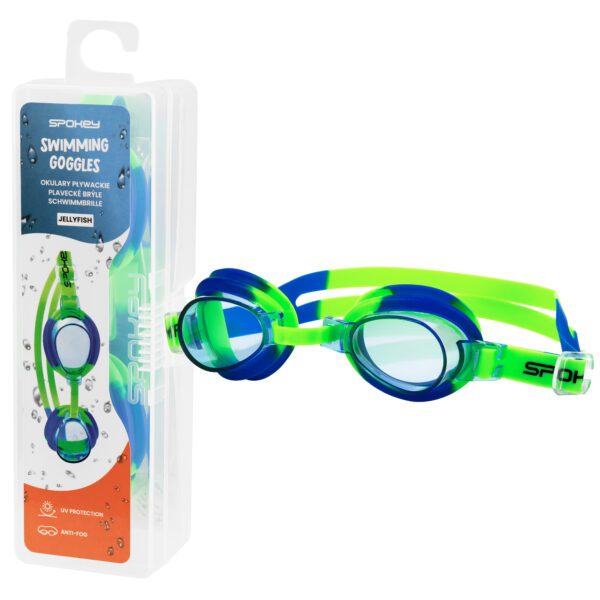Zwembril voor kinderen groen met anti-fog - Spokey JELLYFISH