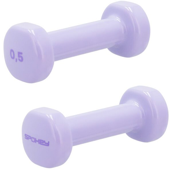Vinyl dumbbells 2x 0,5 kg paars - Spokey SHAPE