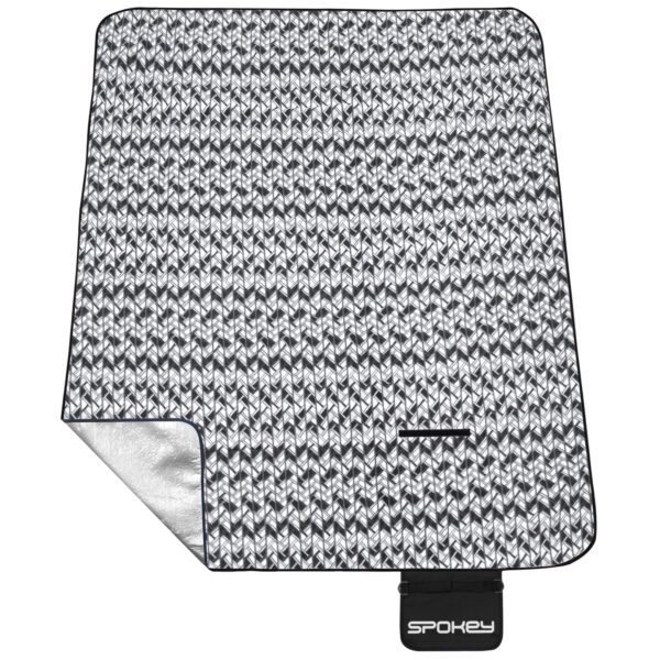 Grote picknickdeken zwart 180x210 cm - Spokey PICNIC ETNO