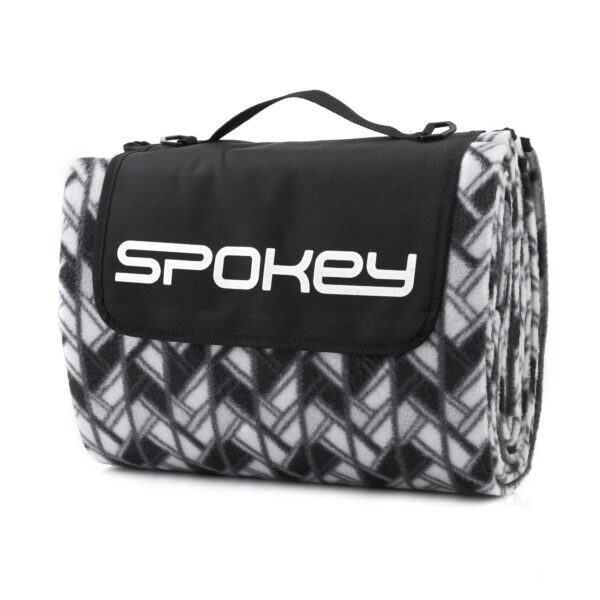 Grote picknickdeken zwart 180x210 cm - Spokey PICNIC ETNO