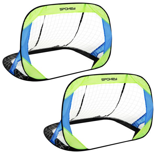 Set van zelfontplooibare voetbaldoelen groen 120x80 cm - Spokey GOALKEEPER II