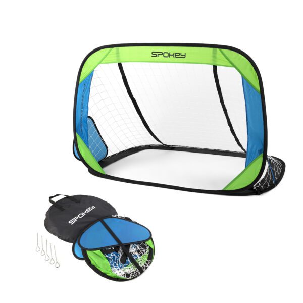 Set van zelfontplooibare voetbaldoelen groen 120x80 cm - Spokey GOALKEEPER II