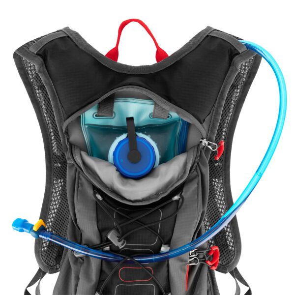 Fietsrugzak zwart 5L met reflecterende elementen - Spokey FUJI