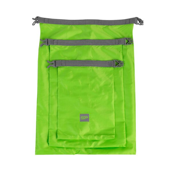 Waterdichte tas set groen 1L, 2L, 8L - Spokey DRYSET
