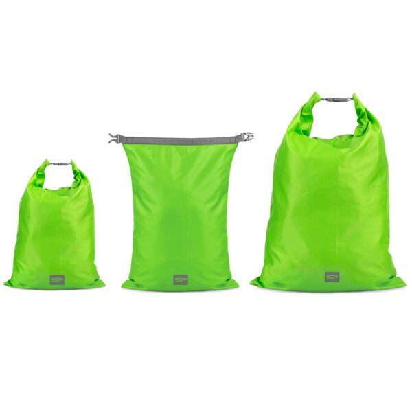 Waterdichte tas set groen 1L, 2L, 8L - Spokey DRYSET
