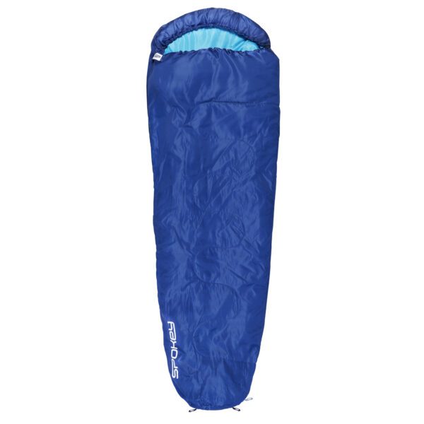 Mummy slaapzak blauw 220 cm voor camping - Spokey GLOBTROTTER
