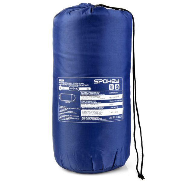 Slaapzak Spokey Monsoon - lichtgewicht mummy 220 cm blauw