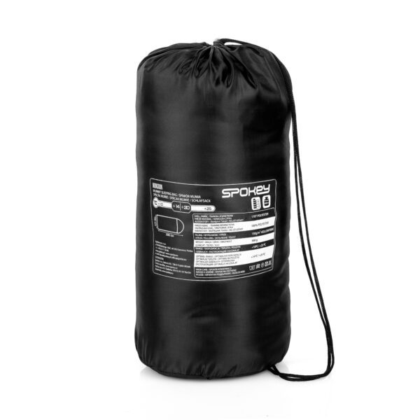 Lichte slaapzak voor kamperen zwart 220 cm - Spokey MONSOON