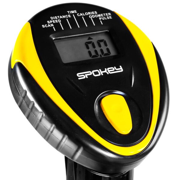 Hometrainer met display - Weerstand 3.5 kg - Zwart / Geel - Spokey Raptor