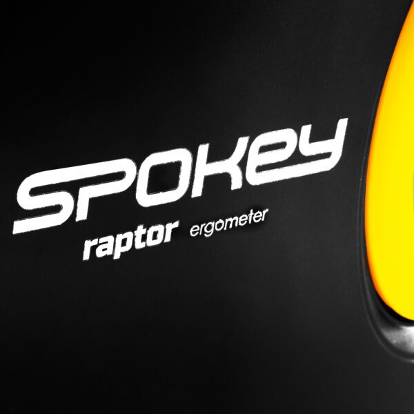 Hometrainer met display - Weerstand 3.5 kg - Zwart / Geel - Spokey Raptor