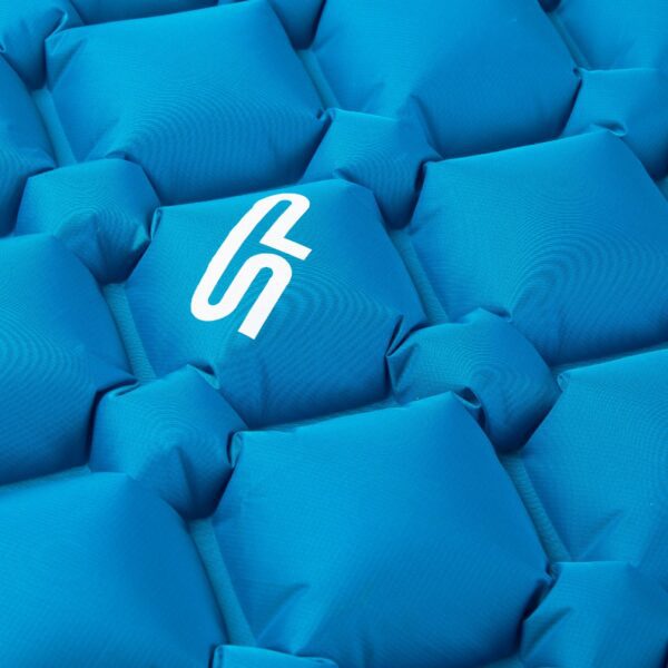 Ultralicht luchtbed blauw met unieke pomp - Spokey AIR BED