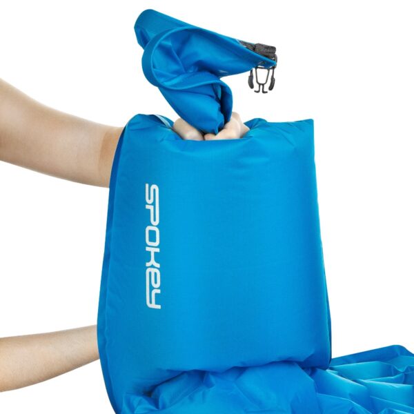 Ultralicht luchtbed blauw met unieke pomp - Spokey AIR BED