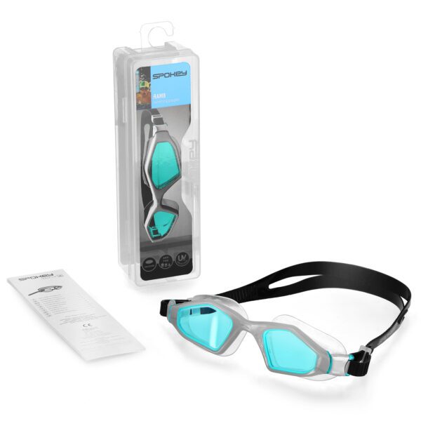 Zilveren zwembril Spokey RAMB met anti-fog en UV-bescherming - Spokey RAMB