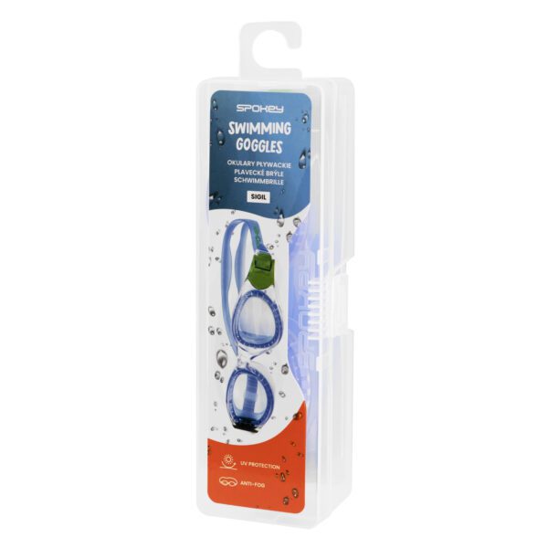 Blauwe zwembril Spokey SIGIL met anti-fog en UV-bescherming - Spokey SIGIL
