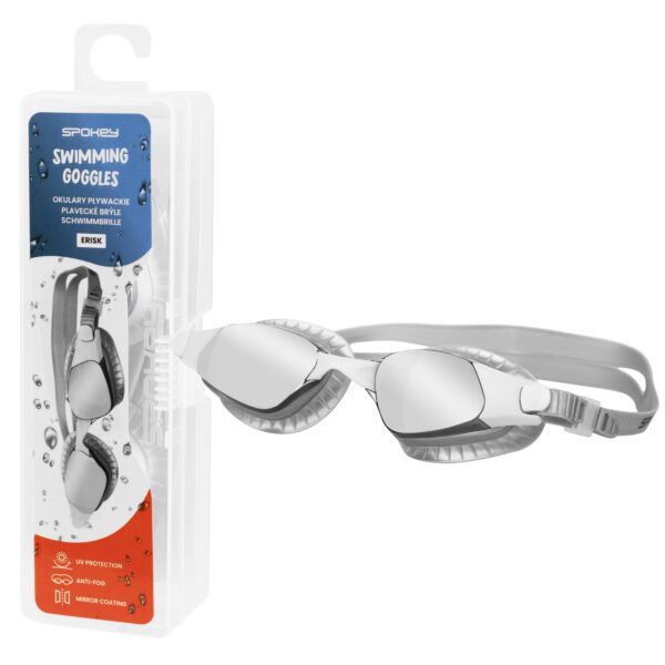 Zwarte zwembril Spokey ERISK met anti-fog en UV-bescherming - Spokey ERISK