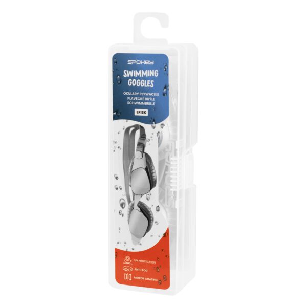 Zwarte zwembril Spokey ERISK met anti-fog en UV-bescherming - Spokey ERISK