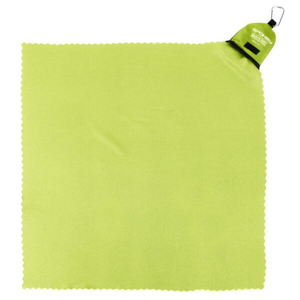 Sneldrogende strandhanddoek 40x40cm groen - Spokey NEMO