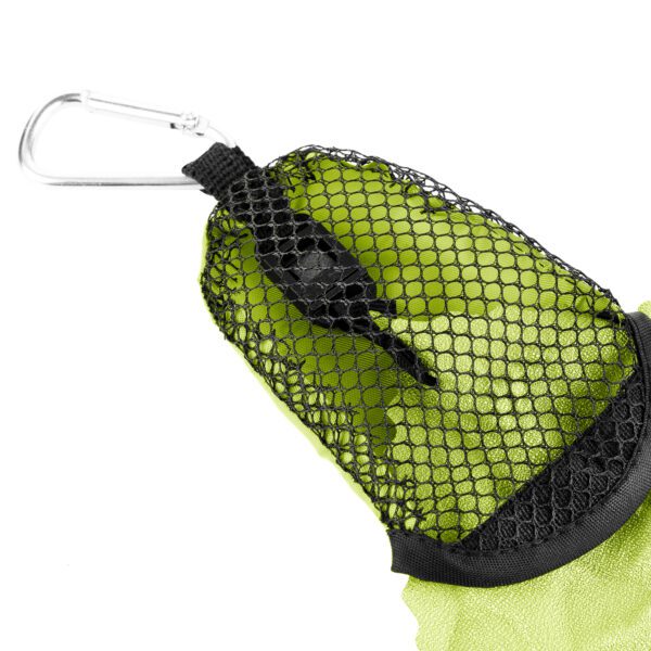 Sneldrogende strandhanddoek 40x40cm groen - Spokey NEMO