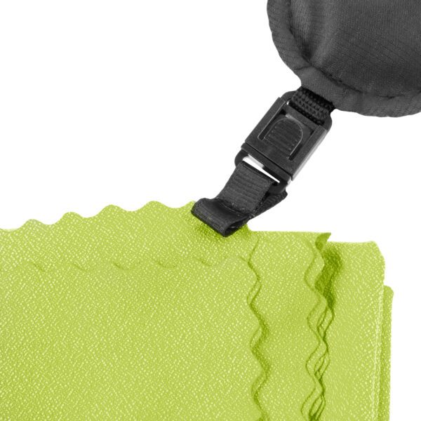 Sneldrogende strandhanddoek 40x40cm groen - Spokey NEMO