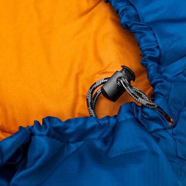 Slaapzak Spokey OUTLAST 220x75 cm - oranje, mummy/envelope, voor lente-zomer