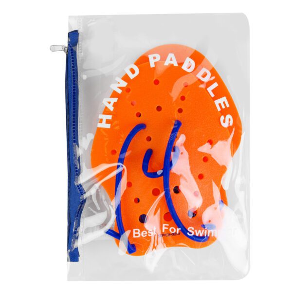 Handpaddles voor zwemmen oranje L - Spokey DIGIT