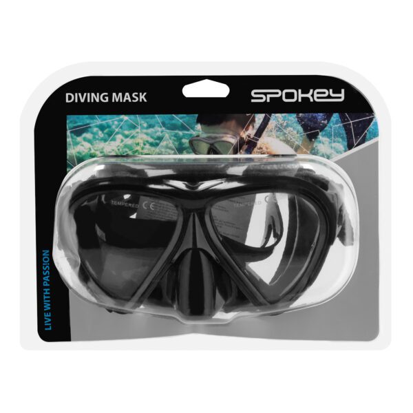Duikbril zwart met teardrop glazen - Spokey TENH