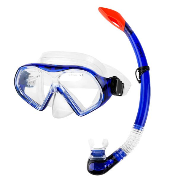 Snorkelset met masker blauw - Spokey CELEBES