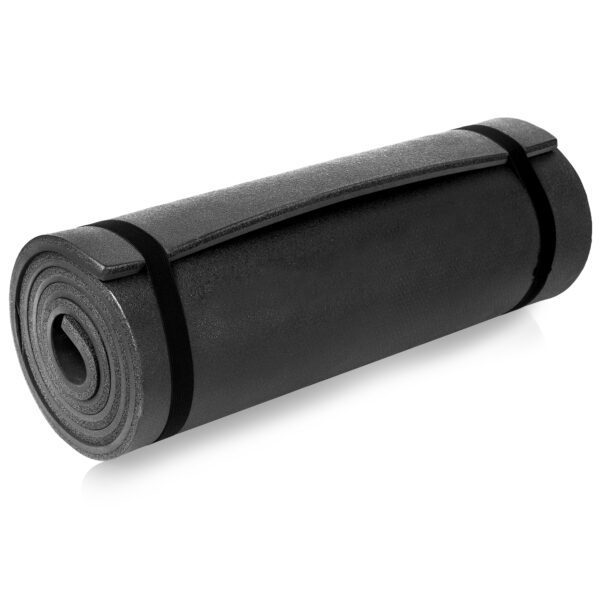 Lichte slaapmat 180x50 cm zwart met extra isolatie - Spokey CAMPINOS