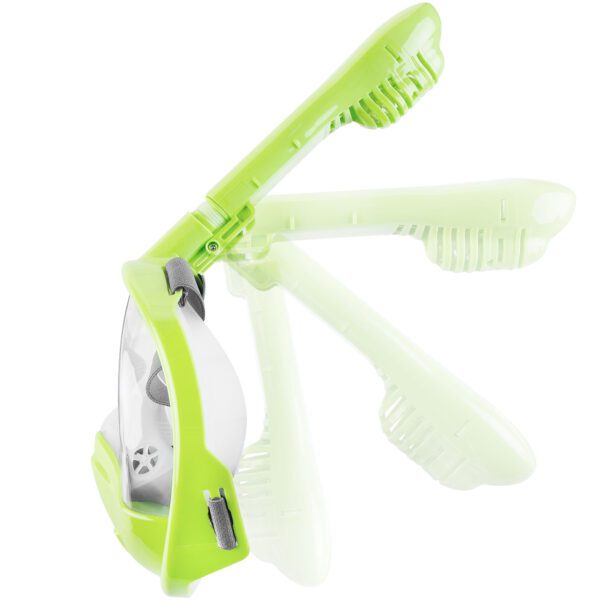 Volledige duikmasker voor kinderen groen - Spokey ZUMI JR