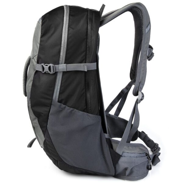 35L zwarte hiking rugtas met ventilatiesysteem - Spokey BUDDY