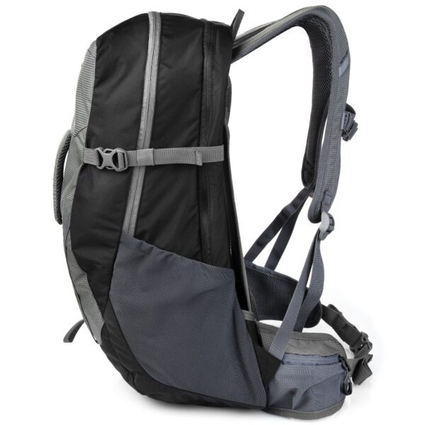 35L zwarte hiking rugtas met ventilatiesysteem - Spokey BUDDY