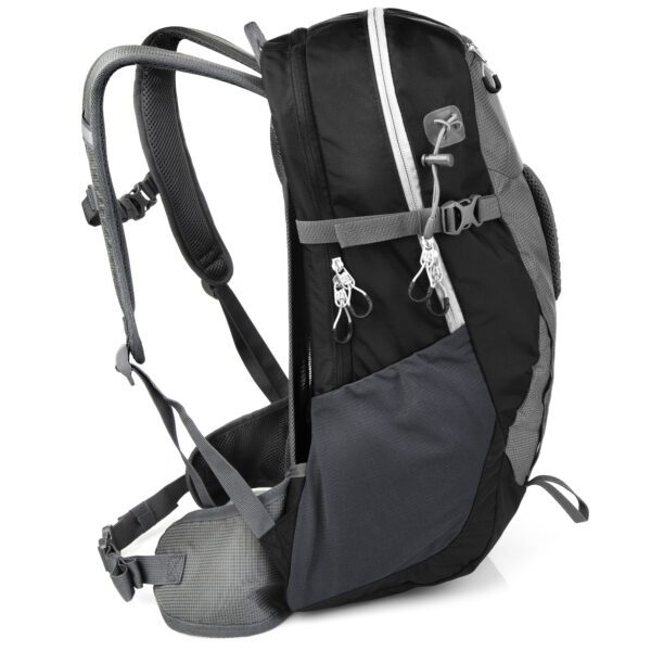 35L zwarte hiking rugtas met ventilatiesysteem - Spokey BUDDY