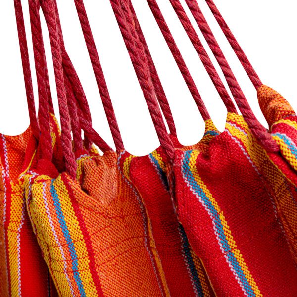 Hangmat 200x100 cm rood en geel - Spokey IPANEMA