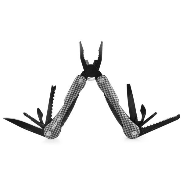 Multitool zwart 14-in-1 met ergonomisch handvat - Spokey CARBON SX