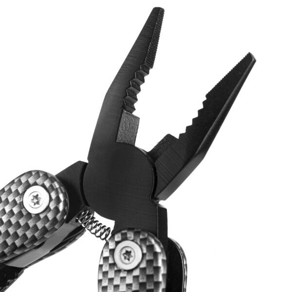 Multitool zwart 14-in-1 met ergonomisch handvat - Spokey CARBON SX
