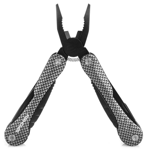 Multitool zwart 14-in-1 met ergonomisch handvat - Spokey CARBON SX