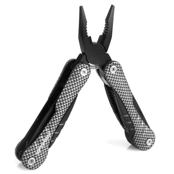 Multitool zwart 14-in-1 met ergonomisch handvat - Spokey CARBON SX