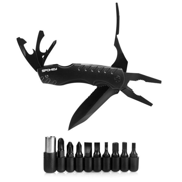 Multitool zwart met 8 functies - Spokey SX-ONE