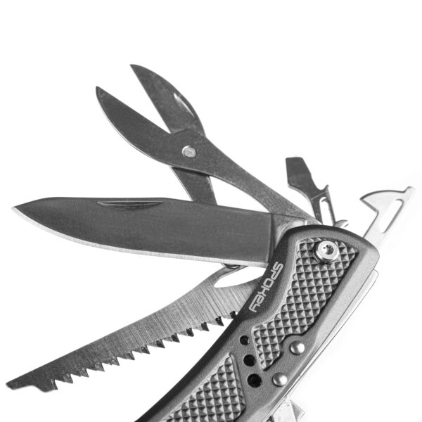 Multifunctioneel zakmes 9-in-1 zilver - Spokey STING