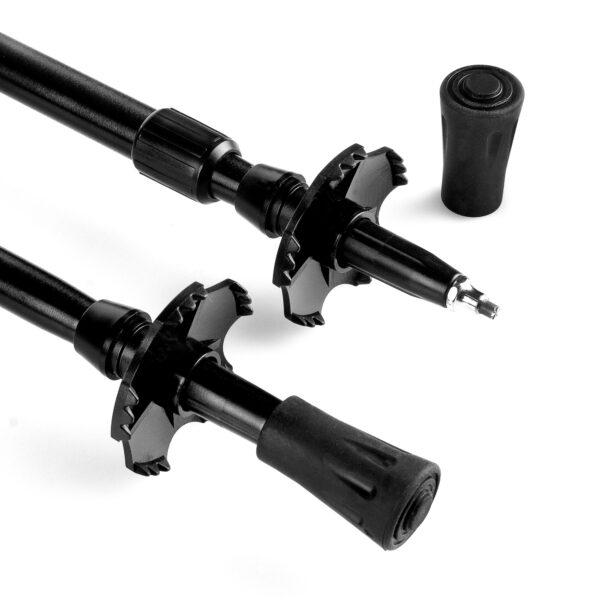 Wandelstokken grijs zwart verstelbaar 105-135 cm - Spokey ZION
