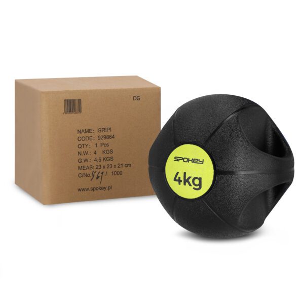 Gewichtbal 4 kg met handgrepen voor krachttraining - Spokey GRIPI
