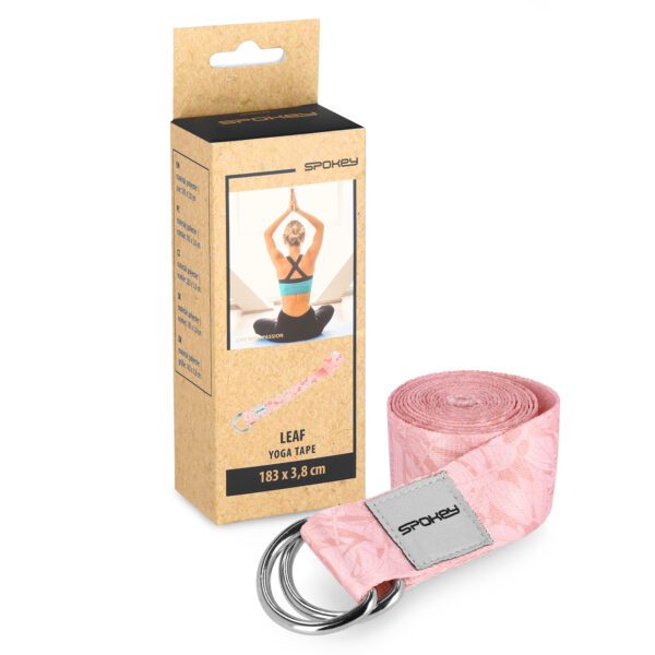 Yoga en oefenband roze 183 cm - Spokey LEAF
