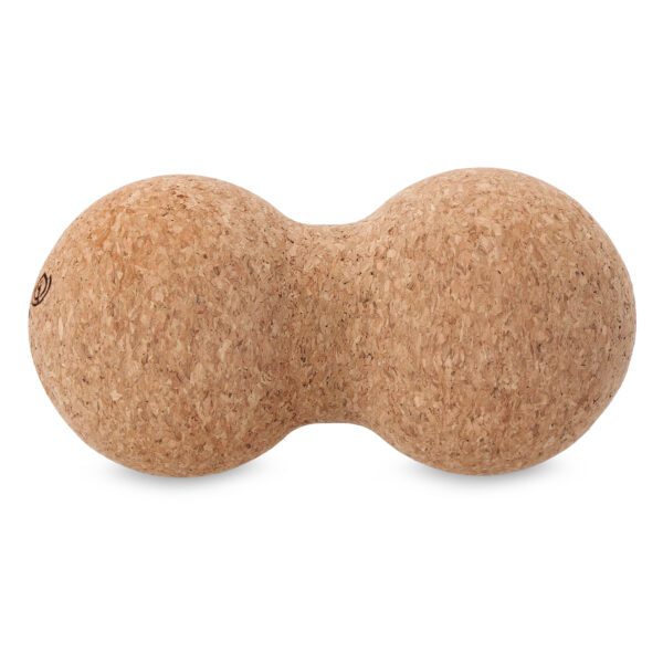 Cork massagebal voor spierontspanning - Spokey DOUBLE OAK 16x8 cm