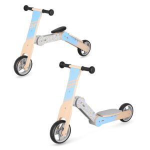 Loopfiets en scooter 2-in-1 voor kinderen - Spokey WOO-RIDE MULTI