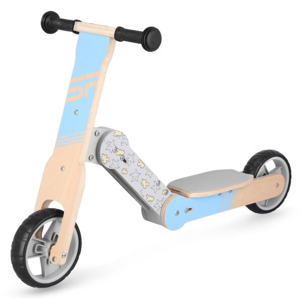 Loopfiets en scooter 2-in-1 voor kinderen - Spokey WOO-RIDE MULTI