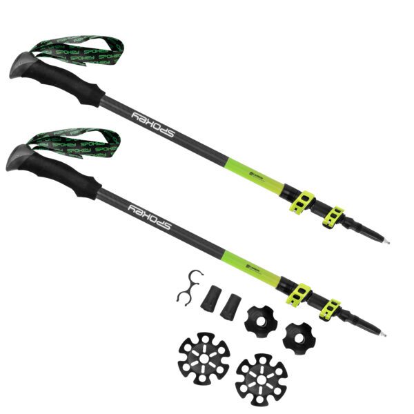 Ultralichte carbon wandelstokken 105-135 cm - Spokey CARBON