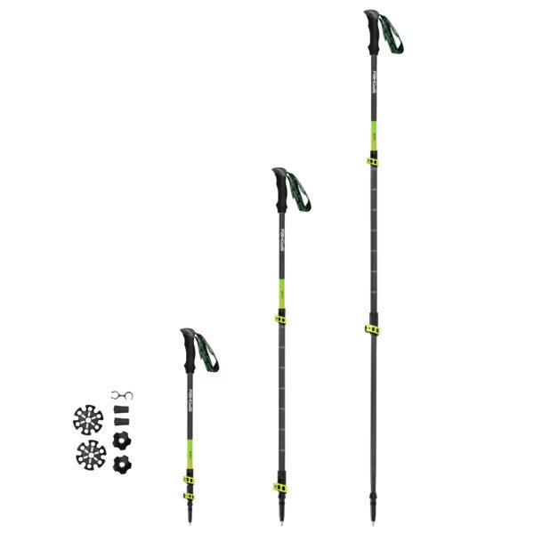 Ultralichte carbon wandelstokken 105-135 cm - Spokey CARBON