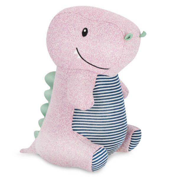 Reiskussen en knuffel dinosaurussen grijs - Spokey CUDDLY